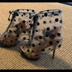 Nylon raining shoes cover for size 6-6.5